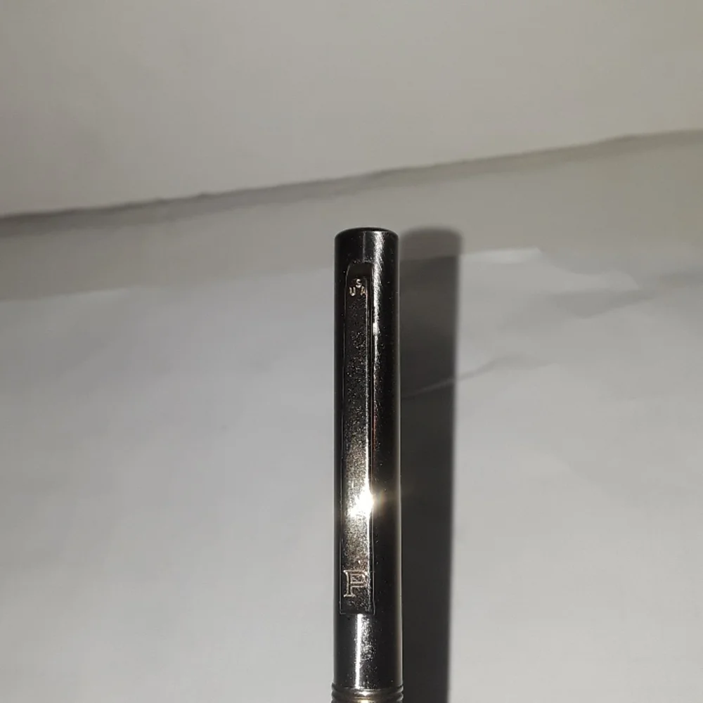 RARE VINTAGE AT&T ALL STAINLESS STEEL PARKER PEN WRITES BLUE INK